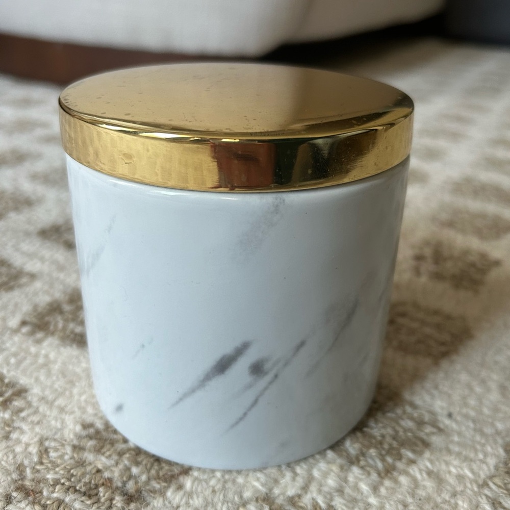 Nate Berkus Marble Q- tip Cannister